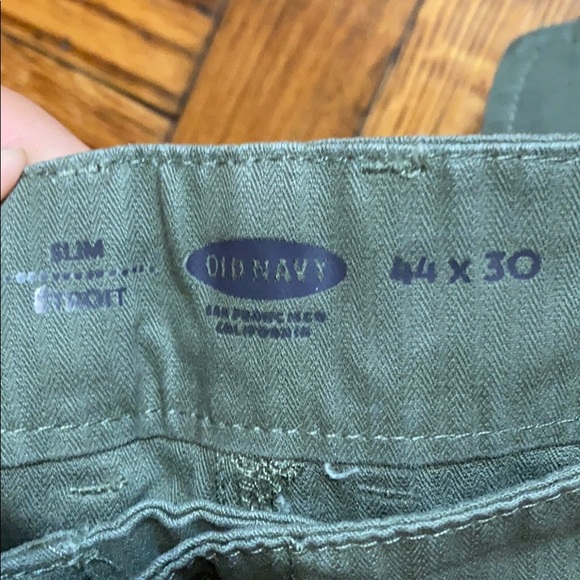 NWT Old Navy green SLIM pants size: 44 x 30, low on the hips! - Picture 6 of 7